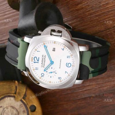 Newest Replica Panerai Luminor PAM 01499 Watch SS Camouflage Bracelet